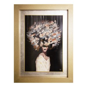 CUADRO RECTANGULAR DAMA 01 / 1.25X0.95M