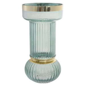 FLORERO DE VIDRIO / 16x16x31CM