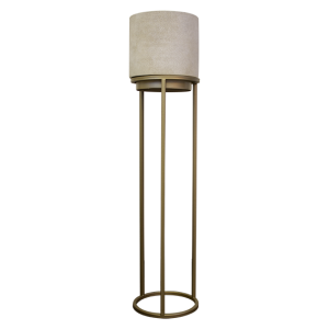 PORTAMACETA PIEDRA C/ PARANTE LARGE DE PISO DORADO CLASICA / L